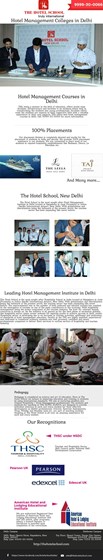 The Hotel School: Hotel Management Colleges in Delhi | HM Courses in Gurgaon